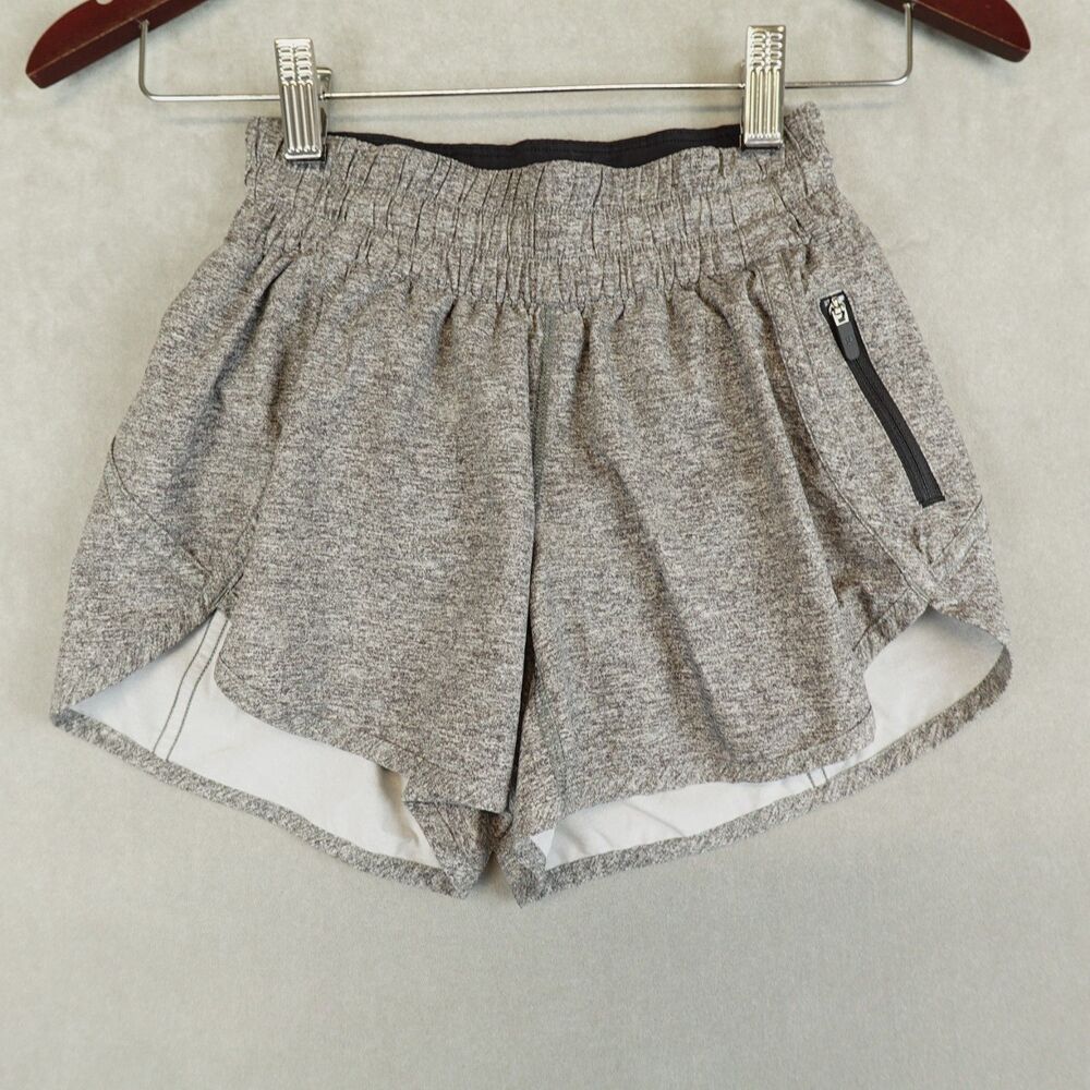 Lululemon Tracker Short V 4" Heather Lux Multi Black Size 4 Running Swift Ultra